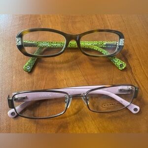 2 Coach Women's Glasses - Tortoise and Pink